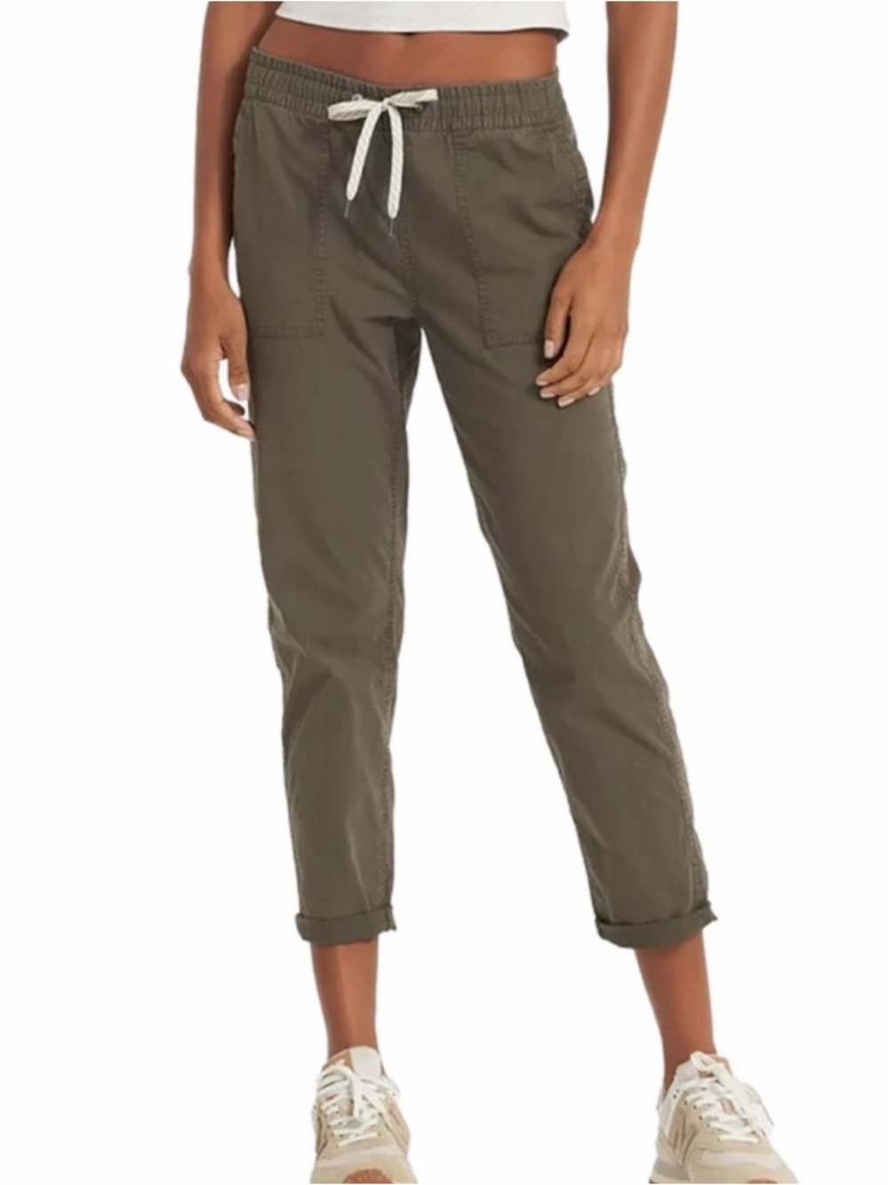 Vuori Women's Vintage Ripstop Pants Army Green sz M